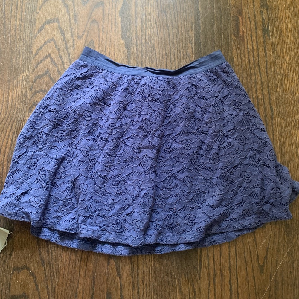 Girl's blue lace skirt